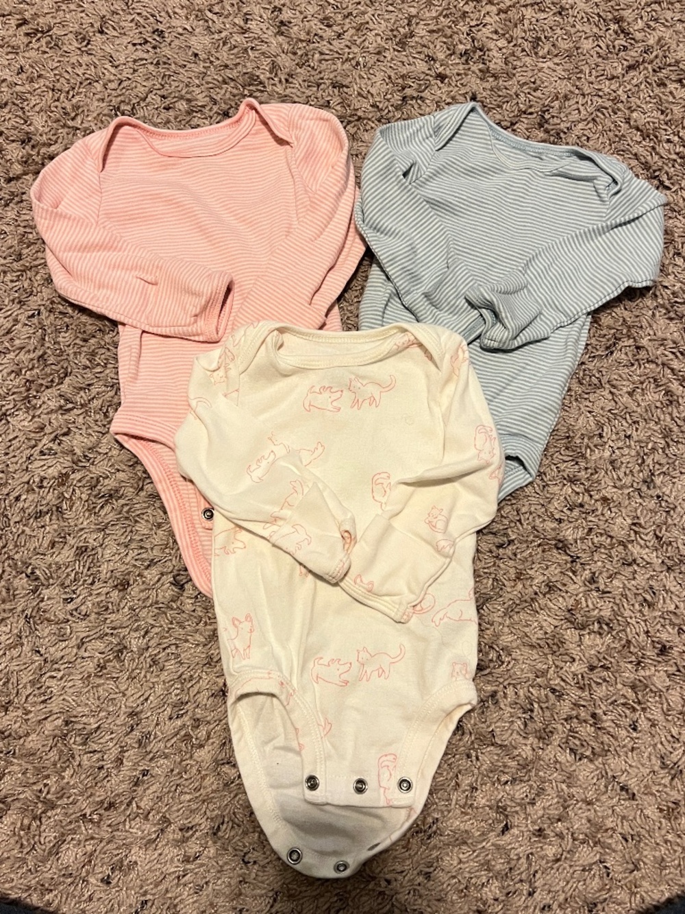 Baby Girl Three Piece Bodysuit Onesie Bundle - 0-3 months size - Carter's